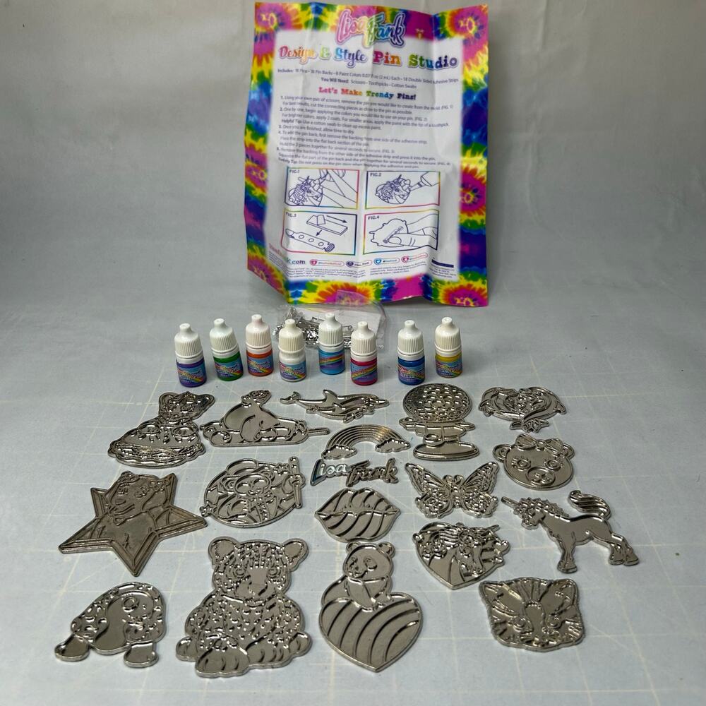 Lisa Frank Design Style Pin Studio Craft Kit Innovative Designs 702614LF